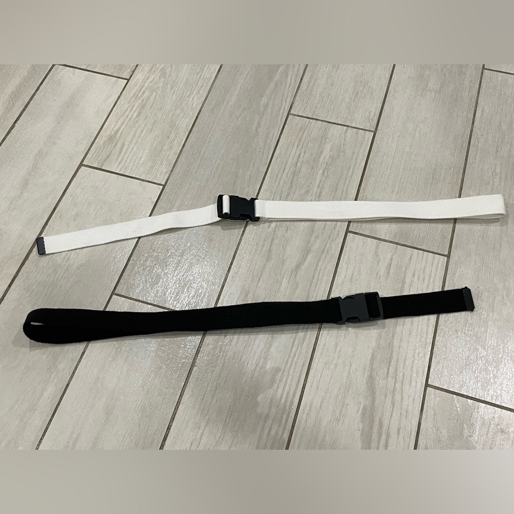 Duo canvas clip belts
